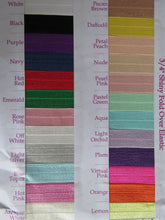 Load image into Gallery viewer, 60% off when you buy a 50 yard rolll- approx. 45.6m Choose colour from menu- Delivery time 2-3 weeks 20mm Fold over elastic FOE foldover elastic