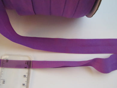 10m Purple Matte Fold over elastic FOE FOldover elastic 20mm
