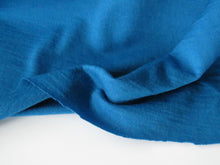 Load image into Gallery viewer, 1.39m Bowron Bay Teal Blue 200g 100% merino jersey knit 130cm-pecut piece