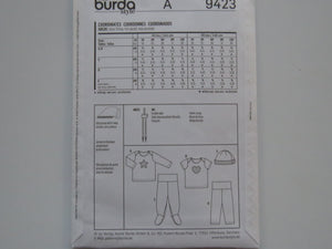 Burda Kids 9423- Baby toddler leggings ,hoodie pattern- use our merino