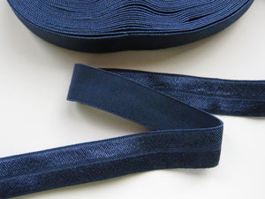 3.7m 15mm wide Dresden navy Fold over elastic foldover FOE 15mm