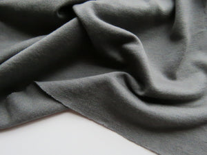 1.5m Hewson Grey 100% merino wool jersey knit 200g 150cm