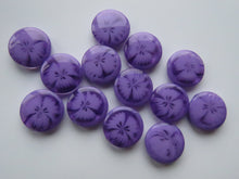 Load image into Gallery viewer, 13 Light Purple with flower print 14mm resin buttons