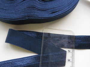 3.7m 15mm wide Dresden navy Fold over elastic foldover FOE 15mm