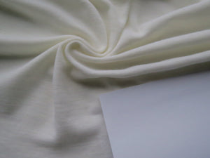 1.1m Devonshire Cream Rib Knit 100% Merino Wool 175g 138cm wide