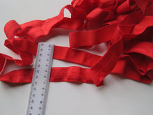 Load image into Gallery viewer, 4.35m Red WIDER 25mm fold over elastic FOE foldover elastic