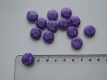 Load image into Gallery viewer, 13 Light Purple with flower print 14mm resin buttons