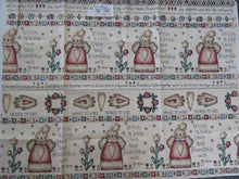Load image into Gallery viewer, Stitch with Love and Friendship will grow panel 44x 58cm wide 100% cotton.