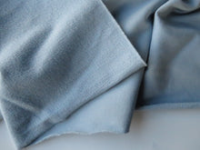 Load image into Gallery viewer, 1m Baby Blue 95% Organic cotton sweatshirt terry back fabric 150cm