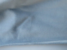 Load image into Gallery viewer, 1m Baby Blue 95% Organic cotton sweatshirt terry back fabric 150cm