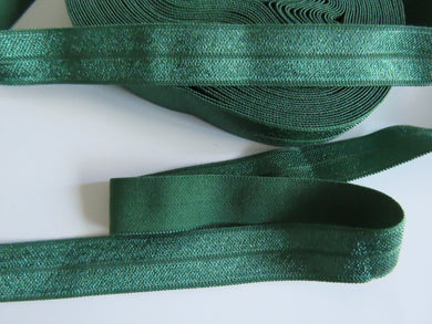 9.3m Forest Green 15mm fold over elastic foldover FOE