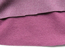 Load image into Gallery viewer, 2m Emeline Plum 38% merino 54% polyester 8% elastane brushed sweatshirting 285g- precut piece