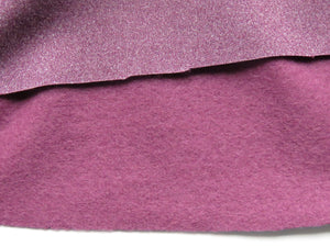 2m Emeline Plum 38% merino 54% polyester 8% elastane brushed sweatshirting 285g- precut piece