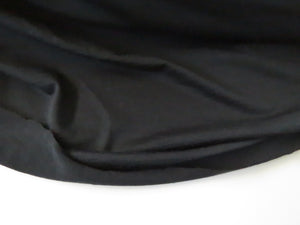 1.45m Space cadet navy blue black 150g 100% merino jersey knit 160cm