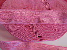 Load image into Gallery viewer, 1m Mid pink 20mm Fold over elastic FOE elastic Foldover