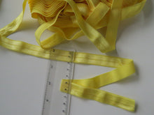 Load image into Gallery viewer, 2.3m Buttercup Yellow 15mm wide fold over elastic foldover FOE