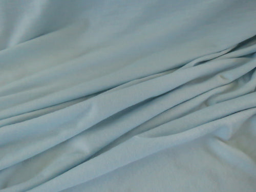 1m Madrid Pale Blue 85% merino 15% core spun nylon 120g jersey knit -165cm