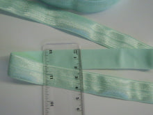 Load image into Gallery viewer, 5m Pastel Green 20mm Fold over elastic FOE elastic Foldover