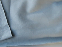 Load image into Gallery viewer, 1m Baby Blue 95% Organic cotton sweatshirt terry back fabric 150cm