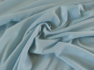 1m Madrid Pale Blue 85% merino 15% core spun nylon 120g jersey knit -165cm