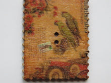 Load image into Gallery viewer, 10 Postage Stamp Paris Floral Vintage Theme 2 holes 35 x 30mm