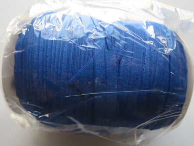 100 Yard / 91m Roll Electric Blue Fold Over Elastic FOE  15mm wide