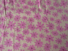 Load image into Gallery viewer, 1.35m Dark Pink flower on pale pink background organic cotton spandex jersey knit 150cm