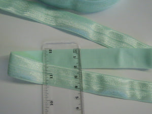 2.3m Pastel Green 20mm Fold over elastic FOE elastic Foldover