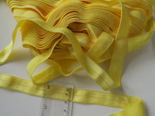 Load image into Gallery viewer, 2.3m Buttercup Yellow 15mm wide fold over elastic foldover FOE