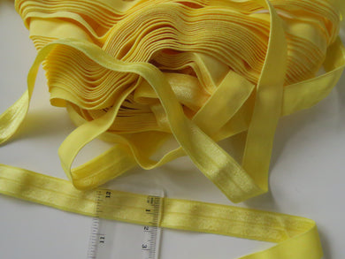 1.4m Buttercup Yellow 15mm wide fold over elastic foldover FOE