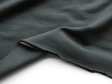 Load image into Gallery viewer, 1.5m Porpoise Grey brushed back sweatshirt fabric 38% merino 54% polyester 8% elastane 285g 170cm wide