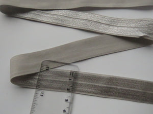 1m  Grey 20mm Fold over elastic FOE elastic
