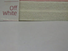 Load image into Gallery viewer, 60% off when you buy a 50 yard rolll- approx. 45.6m Choose colour from menu- Delivery time 2-3 weeks 20mm Fold over elastic FOE foldover elastic