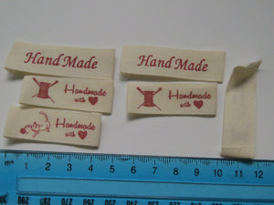 7 Mixed print cotton labels. Prints as shown in photos