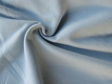 Load image into Gallery viewer, 1m Baby Blue 95% Organic cotton sweatshirt terry back fabric 150cm