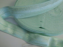 Load image into Gallery viewer, 4m Pastel Green 20mm Fold over elastic FOE elastic Foldover