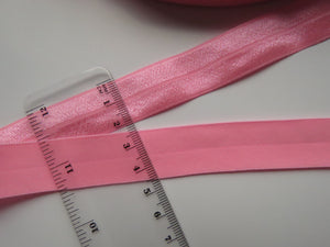 5m Geranium Pink 20mm Fold over elastic FOE foldover elastic