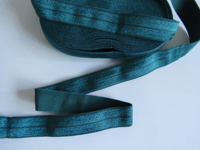 3.5m Teal 15mm fold over elastic foldover FOE