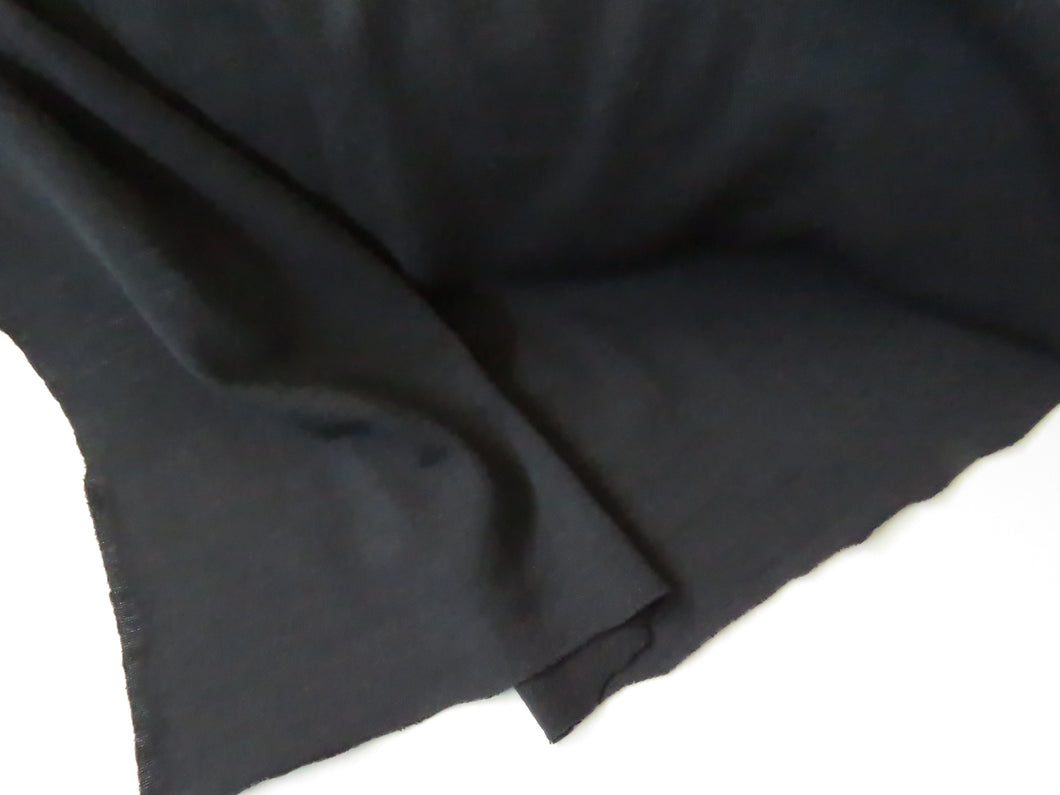 1.45m Space cadet navy blue black 150g 100% merino jersey knit 160cm
