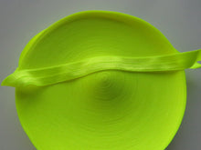 Load image into Gallery viewer, 1m Fluro Yellow 15mm wide fold over elastic foldover FOE
