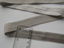 Load image into Gallery viewer, 10m Grey 20mm Fold over elastic FOE elastic