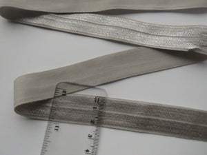 10m Grey 20mm Fold over elastic FOE elastic