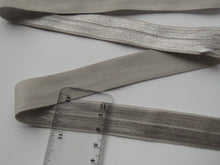 Load image into Gallery viewer, 5m Grey 20mm Fold over elastic FOE elastic