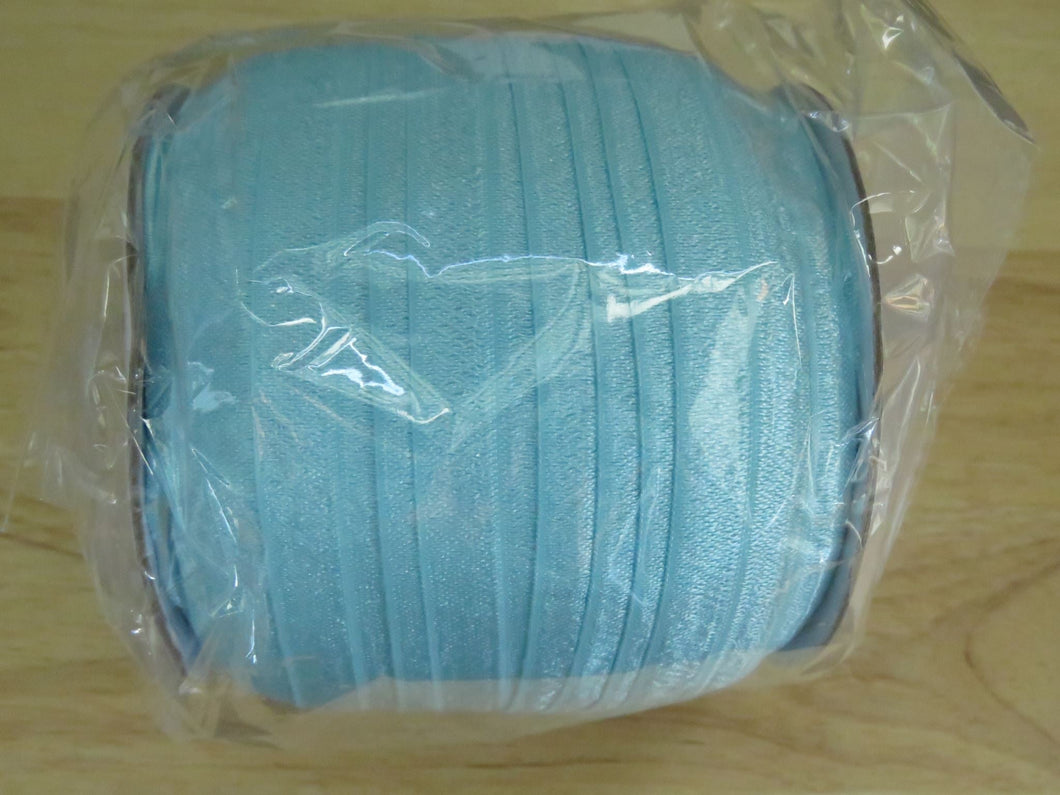 5m Topaz Pale Blue 20mm Fold over elastic FOE elastic