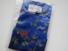 Load image into Gallery viewer, 26cm Royal Blue Chinese brocade fabric remnant 60cm wide