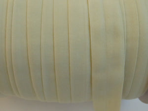 2m Cream Matte Fold over elastic FOE FOldover elastic 20mm