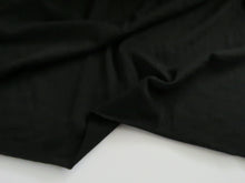 Load image into Gallery viewer, 1m Catalonia Black 85% merino 15% core spun nylon 120g jersey knit -160cm