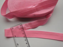 Load image into Gallery viewer, 5m Geranium Pink 20mm Fold over elastic FOE foldover elastic