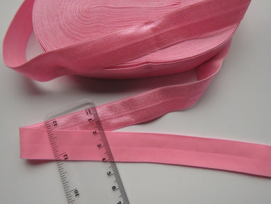 5m Geranium Pink 20mm Fold over elastic FOE foldover elastic