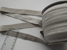 Load image into Gallery viewer, 10m Grey 20mm Fold over elastic FOE elastic